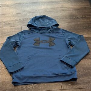 Under Armour Blue Hoodie with Black Logo